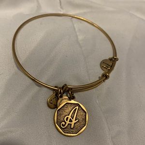 gold “A” alex & ani